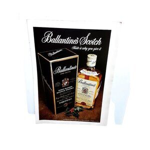 1975 Ballantines Scotch Original Print Ad